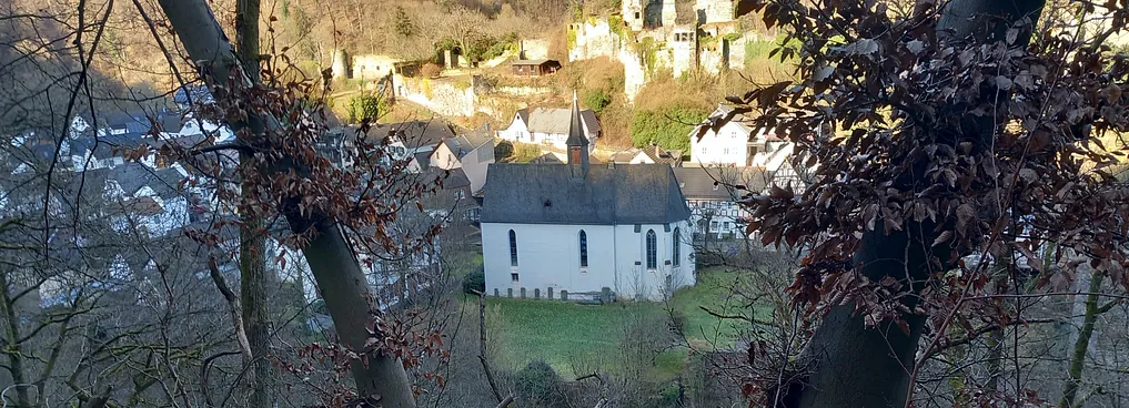 Altwieder Kirche von oben Südseite